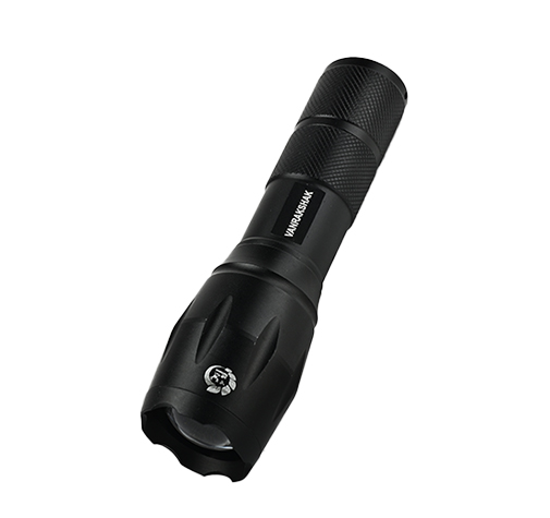 Vanrakshak FL-003B High-Output Rechargeable LED Torch, Slim EDC Flashlight with 3 Levels + SOS, IP65 Waterproof, 18650 or AAA Compatible, Protective Box for Everyday Carry, Camping & Emergency