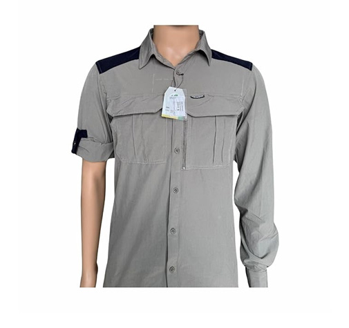VANRAKSHAK Men's Breathable Hiking Half-Sleeve Shirt (Forest Green) (in, Alpha, XL, Regular)