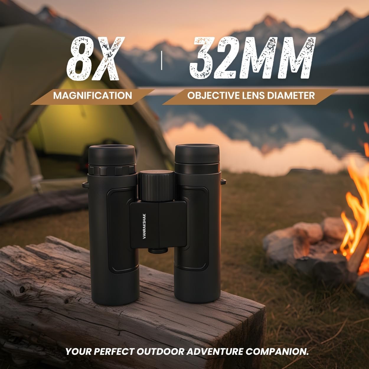 Vanrakshak Drishti 8X32 Professional Binoculars, High Power Long Range Binoculars, Waterproof & Fogproof, for Bird Watching, Wildlife & Safari (Drishti 8X32) - Image 5