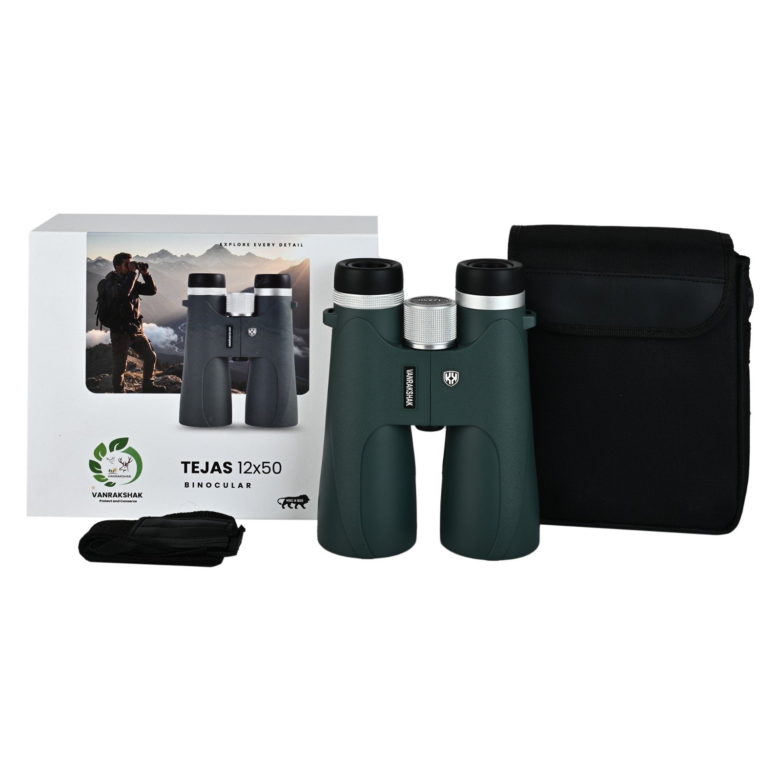 Vanrakshak Tejas 12x50 Professional Binoculars, High Power Waterproof & Fogproof Binoculars (TEJAS-12X50) - Image 2