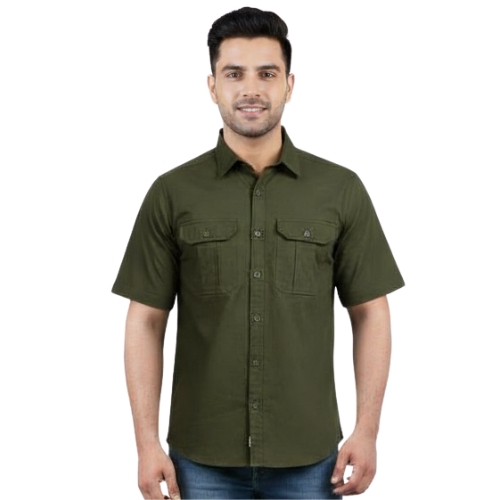 Breathable Hiking Half Sleeve Shirt – Dark Green