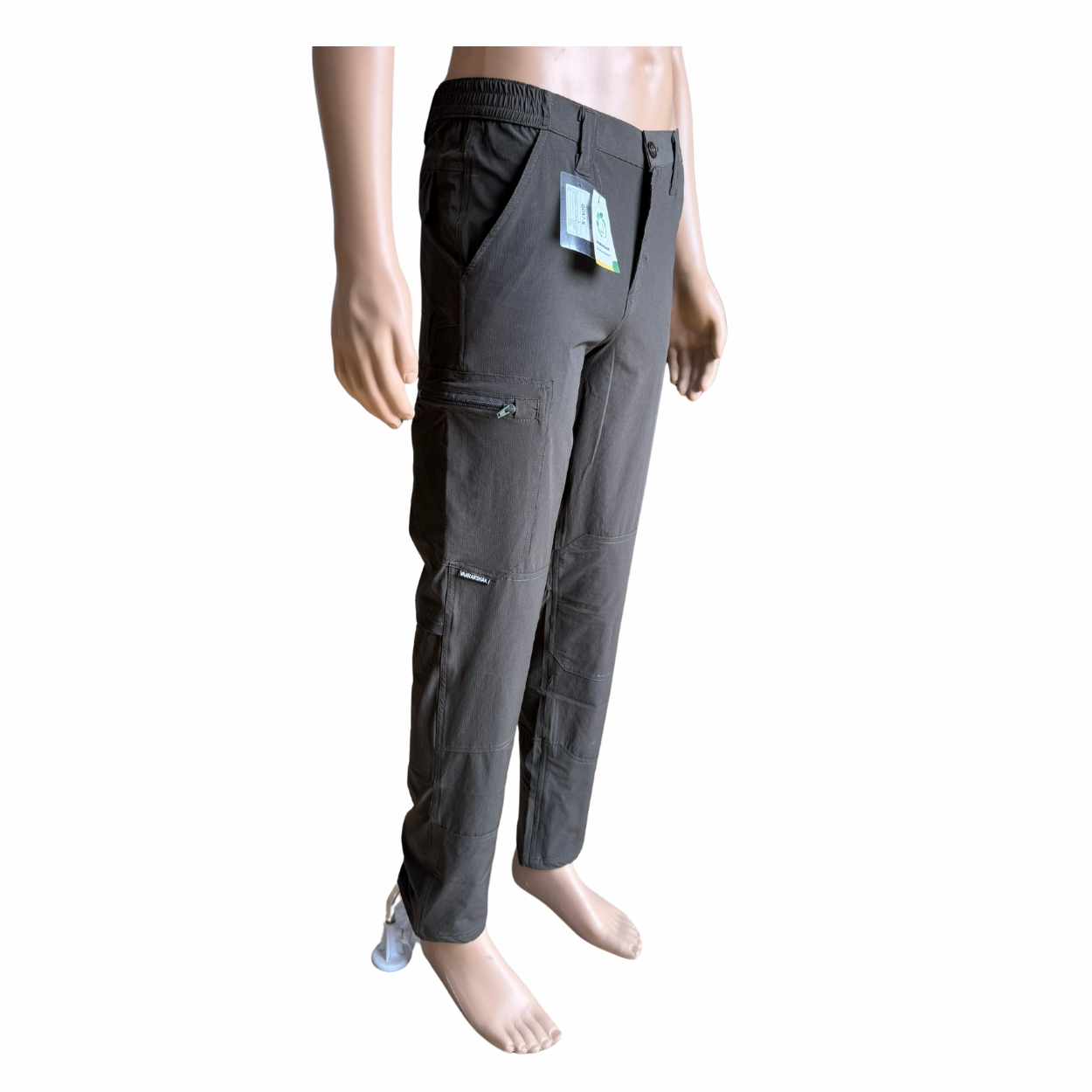 Light Grey Convertible Pants for Men – Lightweight, Quick-Dry Outdoor Pants - Image 2