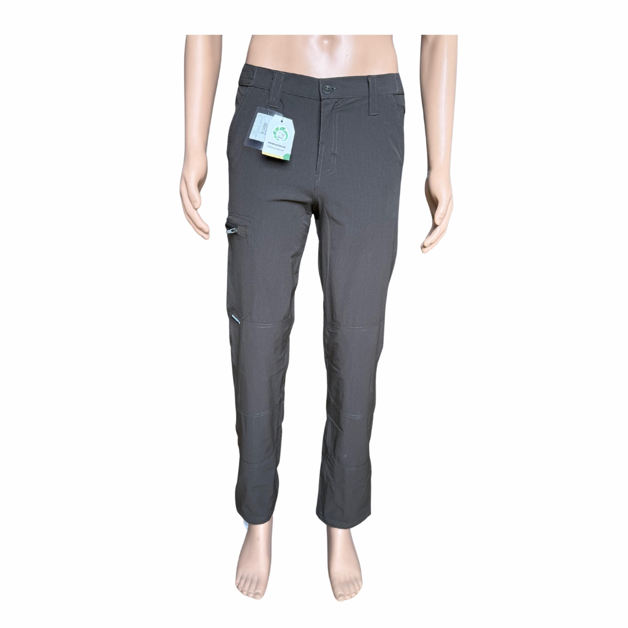Light Grey Convertible Pants for Men – Lightweight, Quick-Dry Outdoor Pants - Image 3