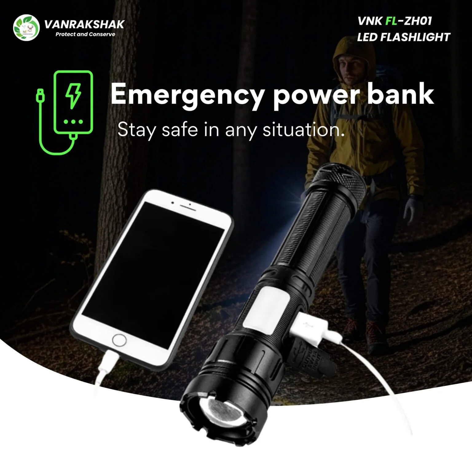 VNK FL-ZH01 | LED FLASHLIGHT - Image 3