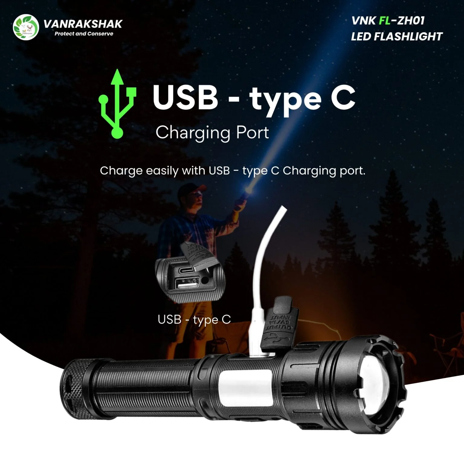 VNK FL-ZH01 | LED FLASHLIGHT - Image 4